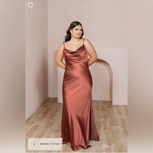 Revelry Skye Satin Dress